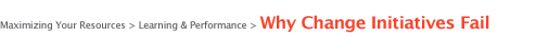 why change initiatives fail